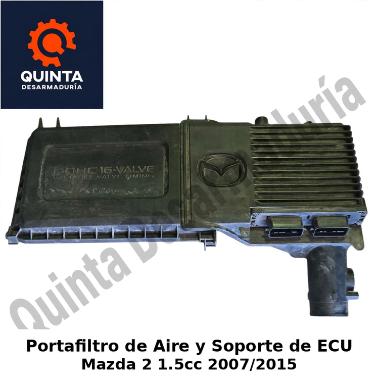 Portafiltro de Aire y Soporte de ECU Mazda 2 1.5cc 2007/2015