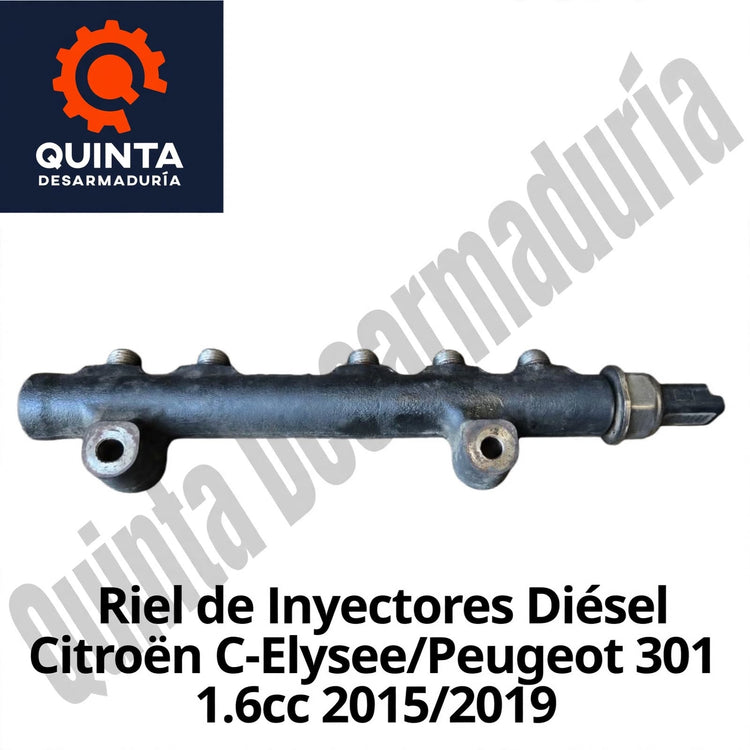 Riel de Inyectores Diésel Citroën C-Elysee/Peugeot 301 1.6cc 2015/2019